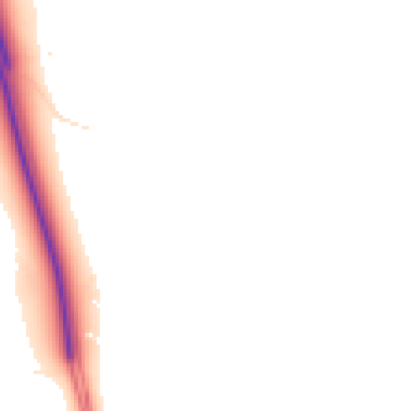 Night-time road noise heatmap for TS27 3DX