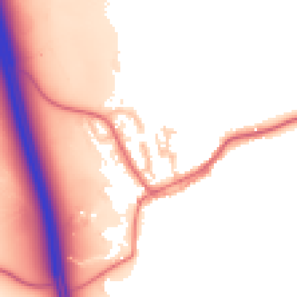 Daytime road noise heatmap for TS27 3DY