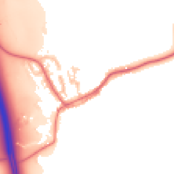 Daytime road noise heatmap for TS27 3ED
