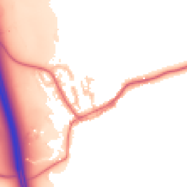 Daytime road noise heatmap for TS27 3EE