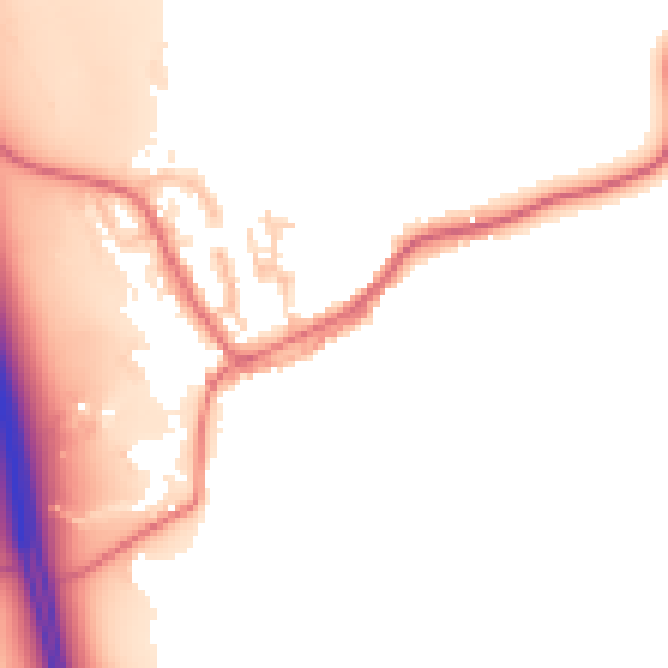 Daytime road noise heatmap for TS27 3EF