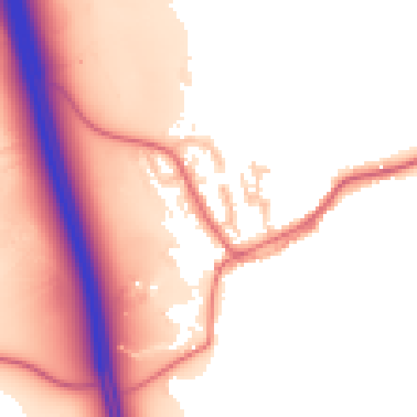 Daytime road noise heatmap for TS27 3EG
