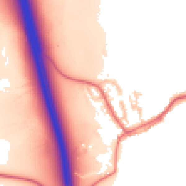 Daytime road noise heatmap for TS27 3EQ