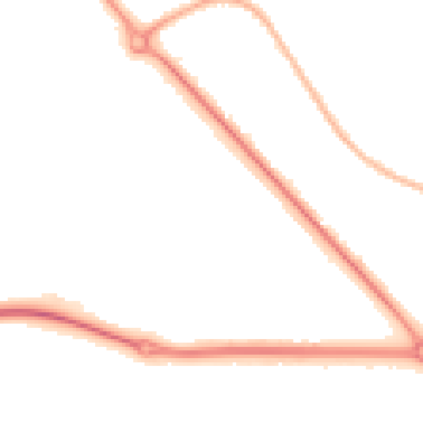 Night-time road noise heatmap for TS27 3PL