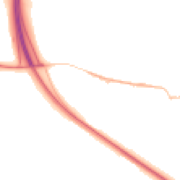 Night-time road noise heatmap for TS27 4FD