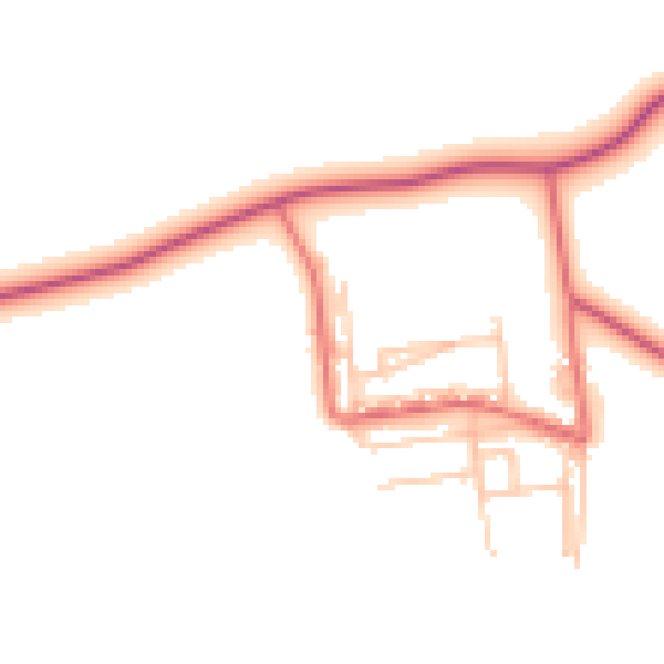 Daytime road noise heatmap for TS27 4PE