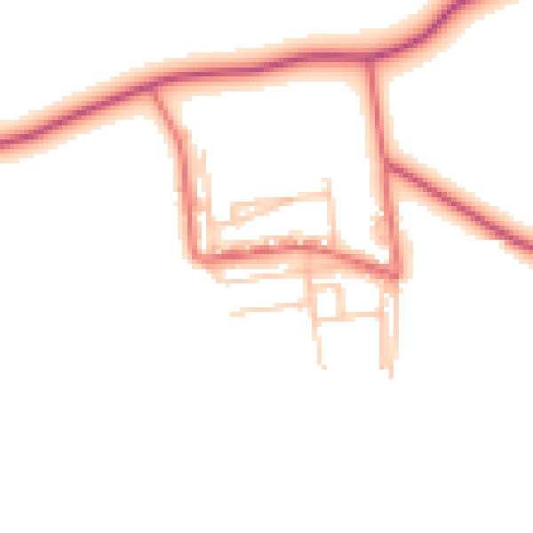 Daytime road noise heatmap for TS27 4PH