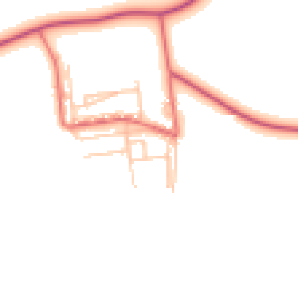 Daytime road noise heatmap for TS27 4PL