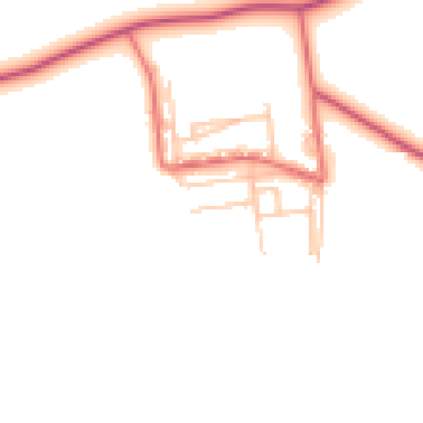 Daytime road noise heatmap for TS27 4PN