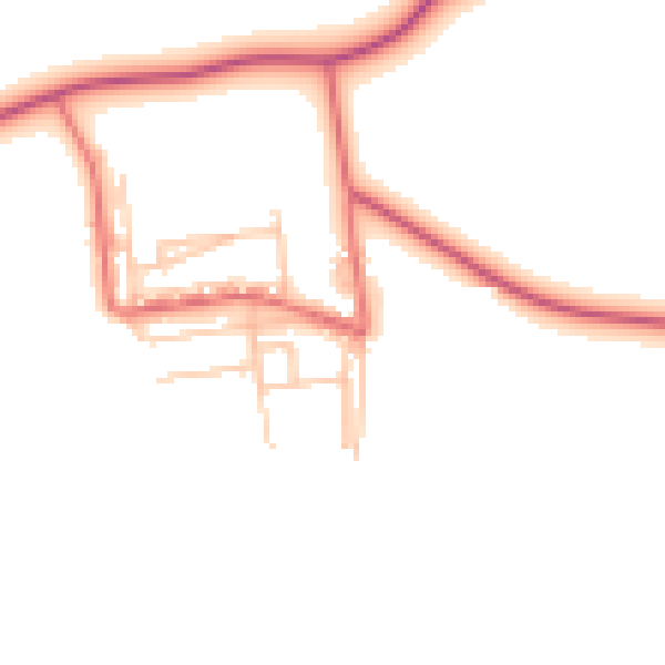 Daytime road noise heatmap for TS27 4PP