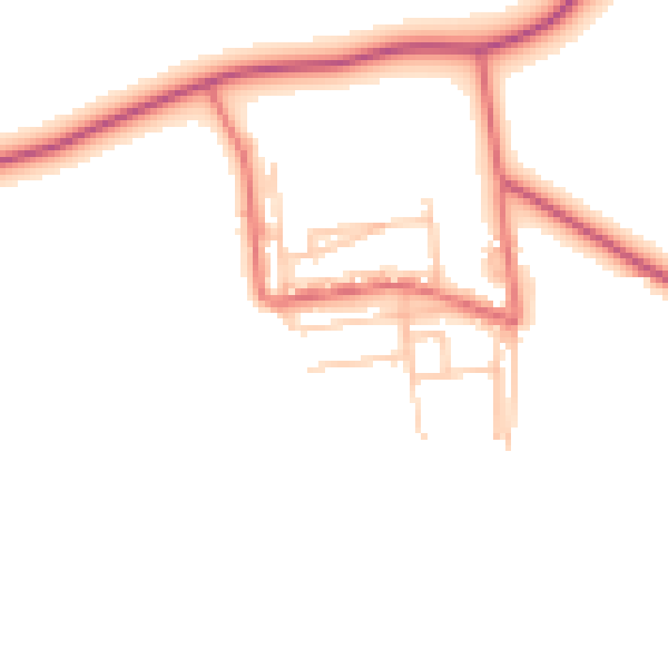Daytime road noise heatmap for TS27 4PQ