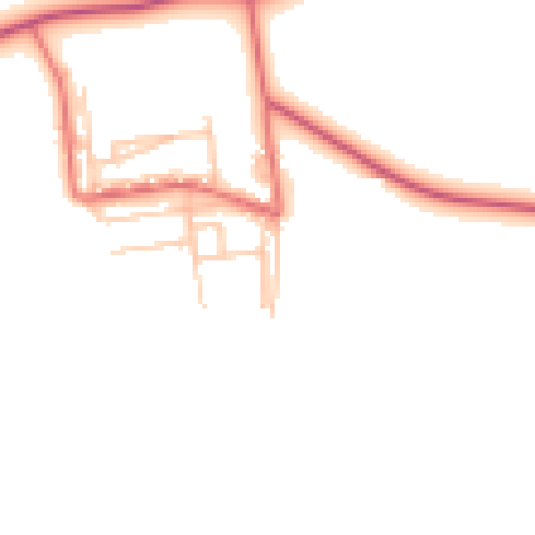 Daytime road noise heatmap for TS27 4PR