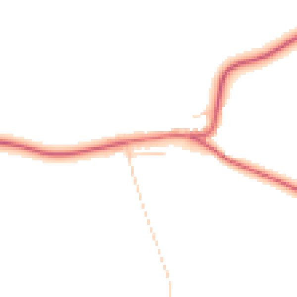 Daytime road noise heatmap for TS27 4QE