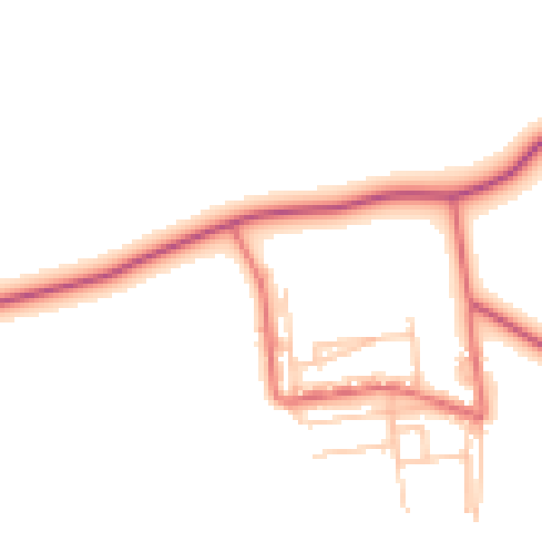 Daytime road noise heatmap for TS27 4QH