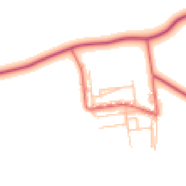 Daytime road noise heatmap for TS27 4QR