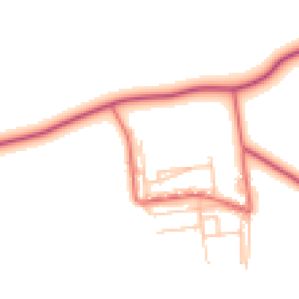 Daytime road noise heatmap for TS27 4QT