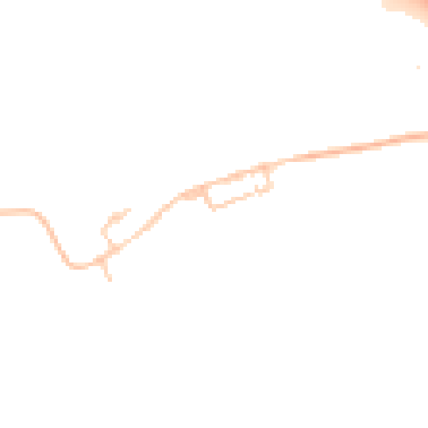 Daytime road noise heatmap for TS27 4RW
