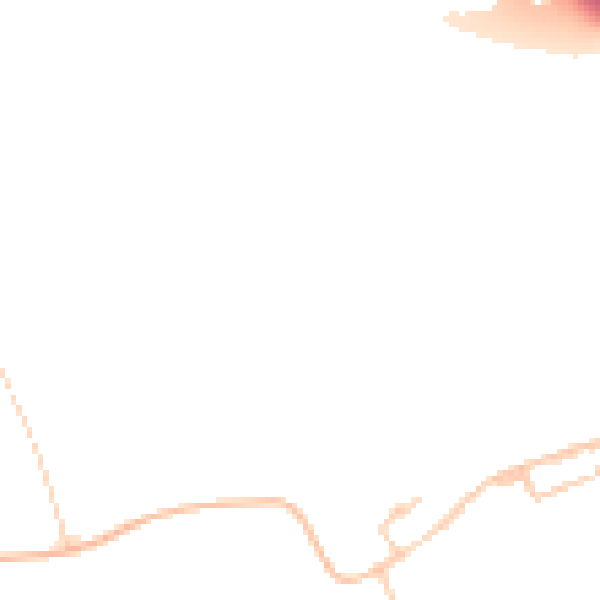 Daytime road noise heatmap for TS27 4RX