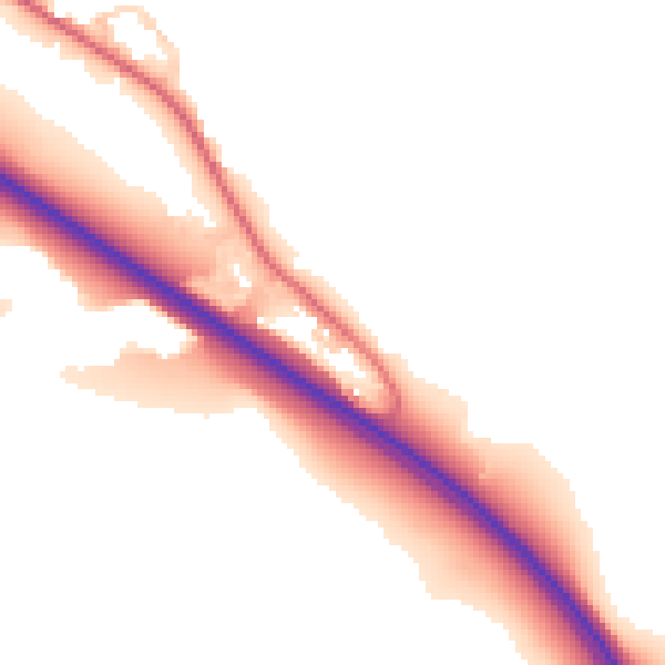 Daytime road noise heatmap for TS27 4SE