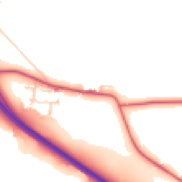 Daytime road noise heatmap for TS27 4SR