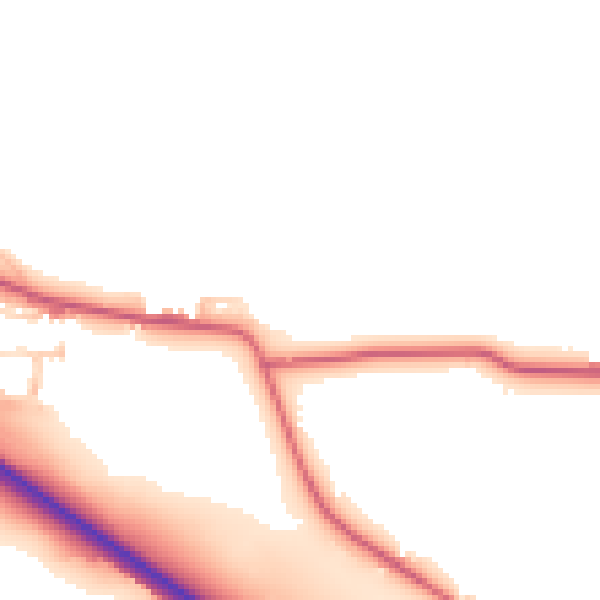 Daytime road noise heatmap for TS27 4TQ