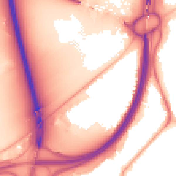 Night-time road noise heatmap for TS5 4AJ