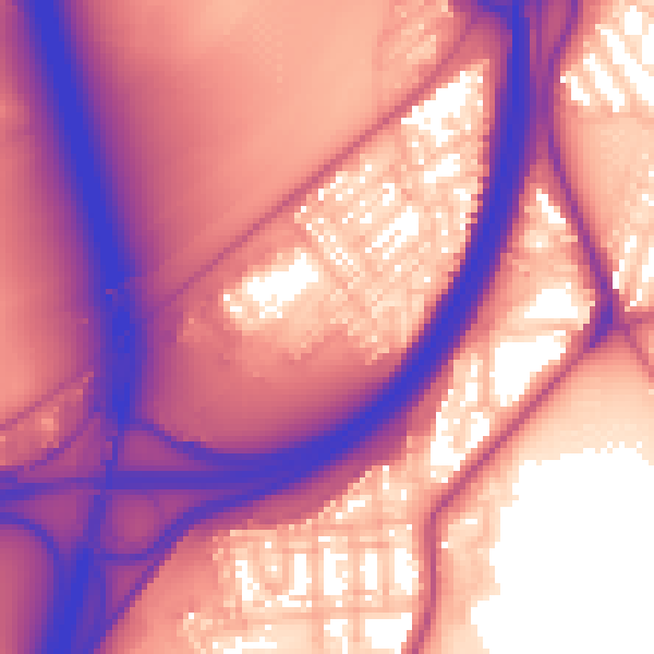 Daytime road noise heatmap for TS5 4AN