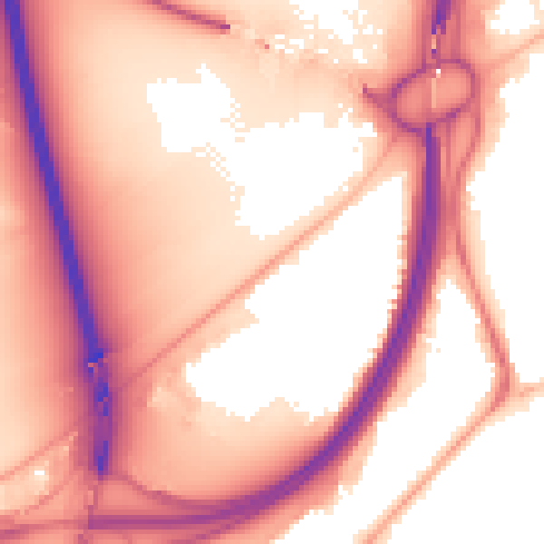 Night-time road noise heatmap for TS5 4AQ