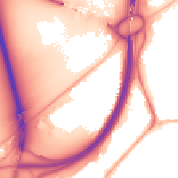 Night-time road noise heatmap for TS5 4AT