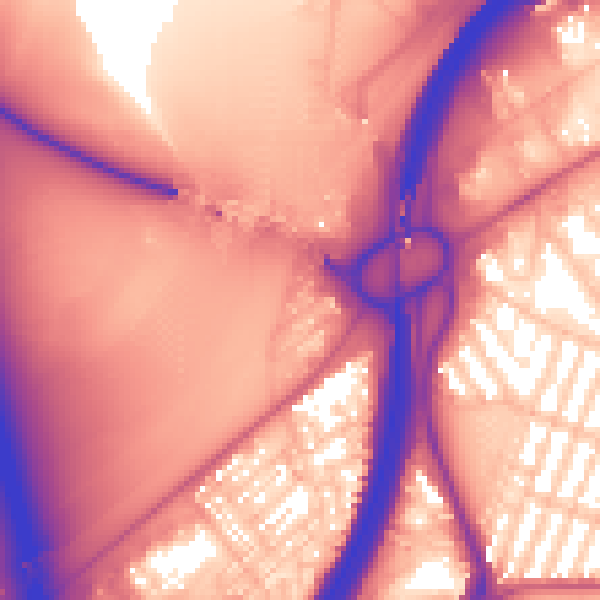 Daytime road noise heatmap for TS5 4BE