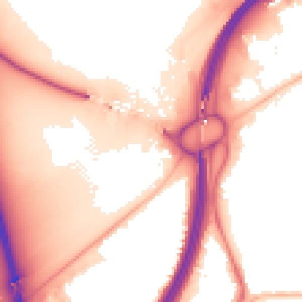 Night-time road noise heatmap for TS5 4BE