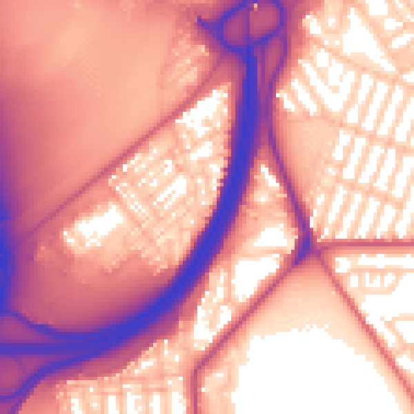 Daytime road noise heatmap for TS5 4BN