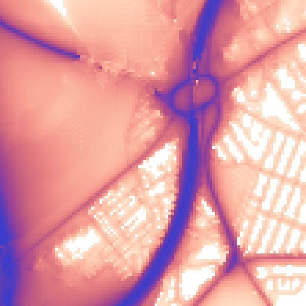 Daytime road noise heatmap for TS5 4BT