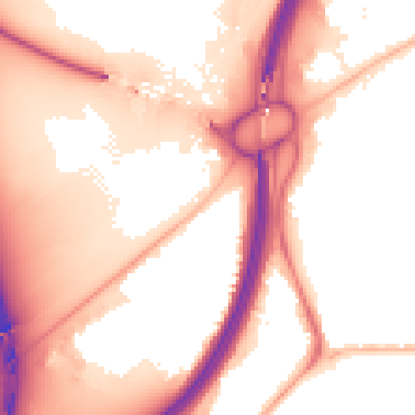 Night-time road noise heatmap for TS5 4BT