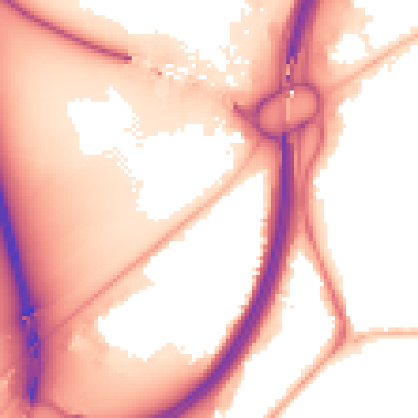 Night-time road noise heatmap for TS5 4BU