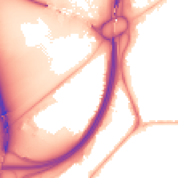 Night-time road noise heatmap for TS5 4BW