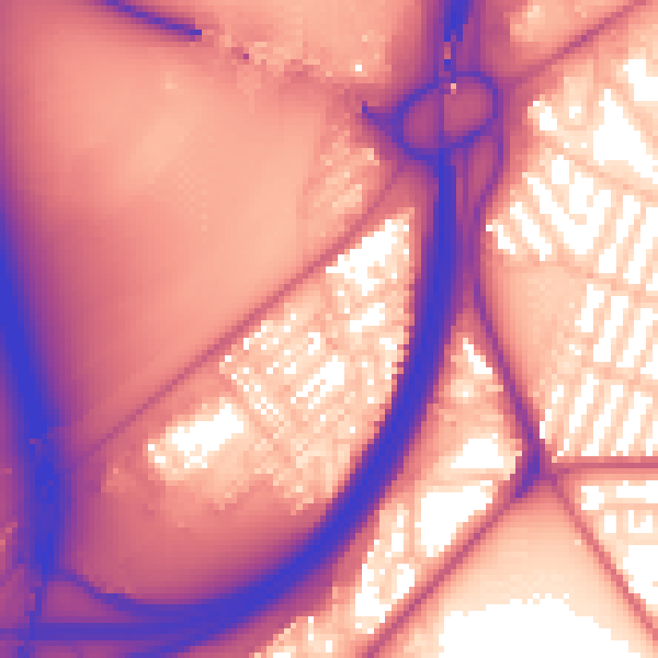Daytime road noise heatmap for TS5 4DE