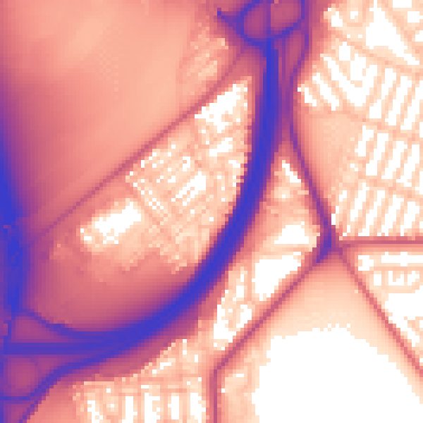 Daytime road noise heatmap for TS5 4DL