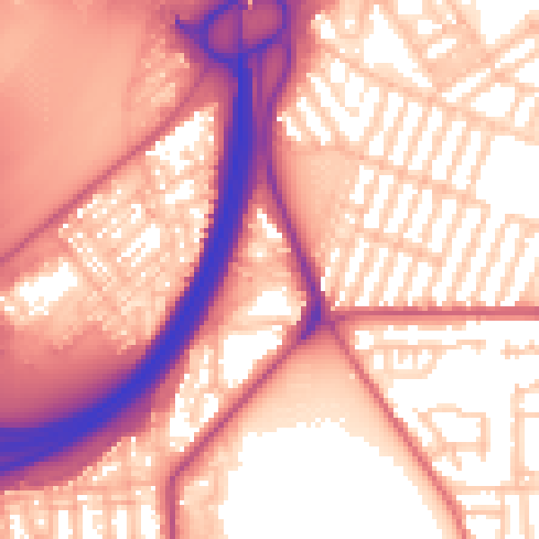 Daytime road noise heatmap for TS5 4DN