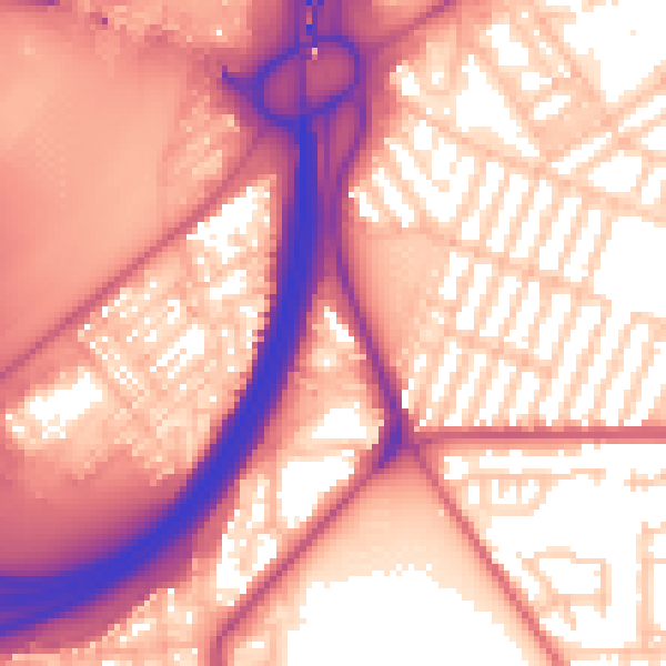 Daytime road noise heatmap for TS5 4DU