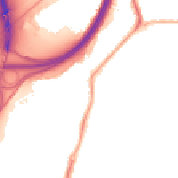 Night-time road noise heatmap for TS5 4EF