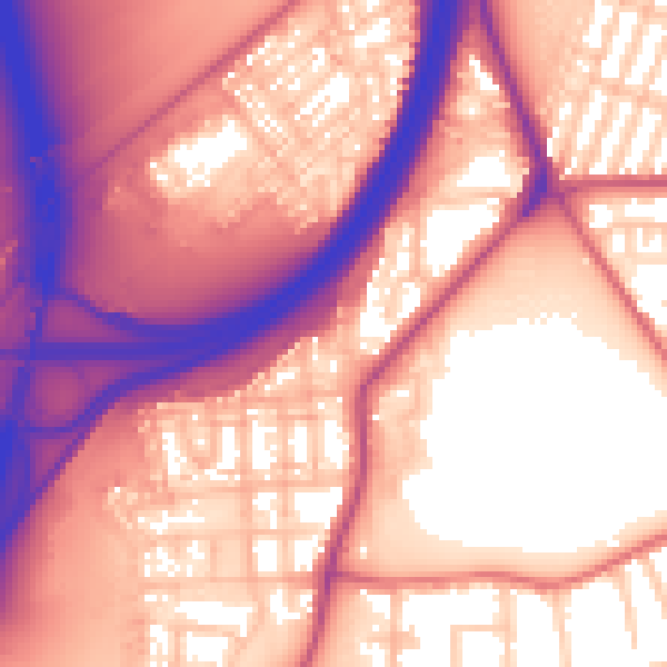 Daytime road noise heatmap for TS5 4EH