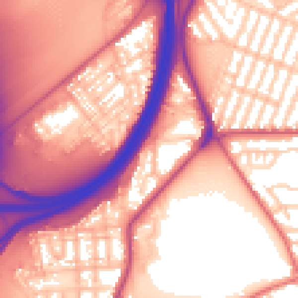 Daytime road noise heatmap for TS5 4ER