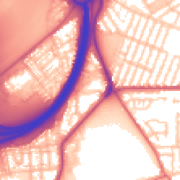 Daytime road noise heatmap for TS5 4ES