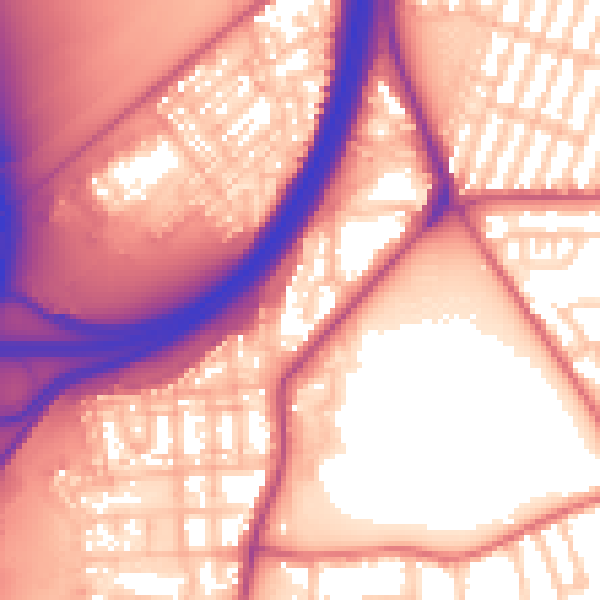 Daytime road noise heatmap for TS5 4EX