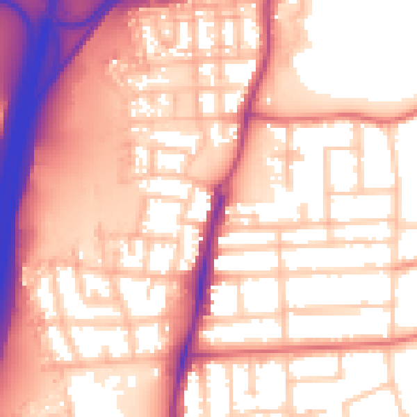 Daytime road noise heatmap for TS5 4GD