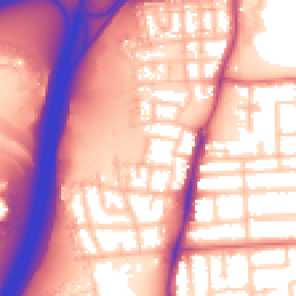 Daytime road noise heatmap for TS5 4GF