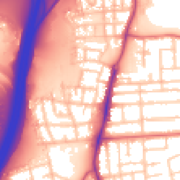 Daytime road noise heatmap for TS5 4GG