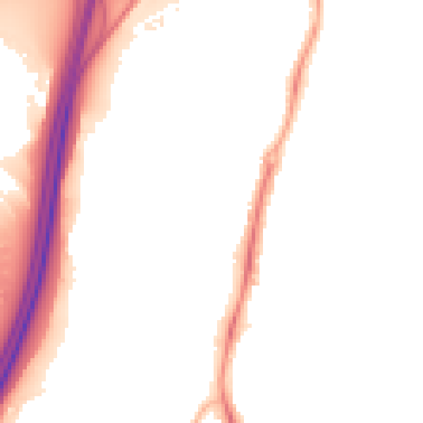 Night-time road noise heatmap for TS5 4GG