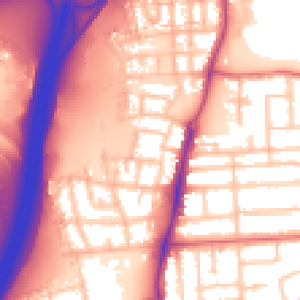 Daytime road noise heatmap for TS5 4GH